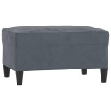 Cumpara ieftin Taburet, gri inchis, 70x55x41 cm, catifea