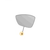 Geam oglinda OPEL CORSA-e, CORSA F, 06.2019-12.2023, Peugeot 2008/e-2008, 11.2019-01.2024, Peugeot 208, 06.2019-, View Max, partea stanga, incalzit;