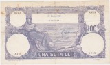 Romania 100 lei 1920 - A1124 0965, rupturi si pete