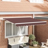 VidaXL Material de &icirc;nlocuire pentru copertină pentru cadru de 3x2 m maro
