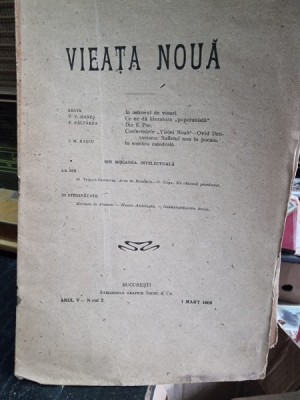 Revista Vieata Noua Nr.2 Martie 1909 foto