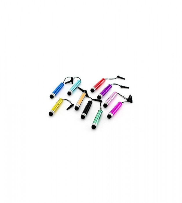 10x Mini Stylus (Set) cu Soft Tip-top si mufa de 3,5 mm ON044