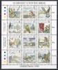 Guernsey 1990 - Păsări - Timbre de Crăciun, Bloc, MNH, Nestampilat