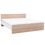 Cumpara ieftin Pat dublu Miami fără cadru de pat 180x200 cm stejar sonoma-alb