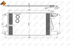 NRF 35790 EASY FIT Condensator, climatizare