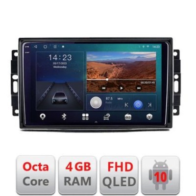Navigatie Chrysler Jeep B-202 Android Ecran QLED octa core 4+64 carplay android auto KIT-202+EDT-E310V3 CarStore Technology foto