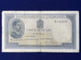 Bancnote Rom&acirc;nia - 500 lei 1936 - seria 0424051 Traian (starea care se vede)