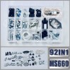 Set 92 Buc Suruburi + Piulite Drujba Stihl MS 440 660 460 461 441 361 360 260 Accesorii Roco