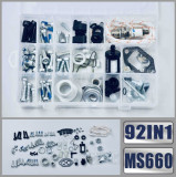 Cumpara ieftin Set 92 buc piulite, suruburi si accesorii drujba compatibile Stihl Ms 440, 660