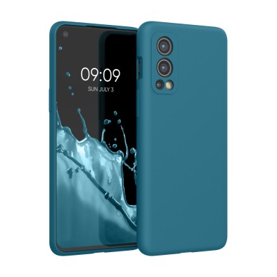 Husa pentru OnePlus Nord 2 5G, Silicon, Verde, 56070.57, kwmobile foto