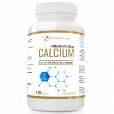 Progress Labs supliment alimentar Calcium + Vitamina D3 capsule 120 buc. foto