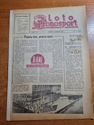 revista loto pronosport 3 aprilie 1962-cronica etapei diviziei A la fotbal foto