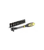 Set 11 tubulare FatMax 1/4&quot; cu clichet 0-94-607 Stanley