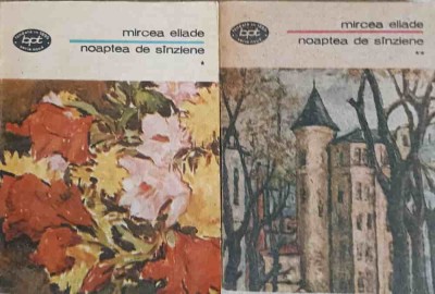 NOAPTEA DE SANZIENE VOL.1-2-MIRCEA ELIADE foto