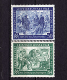 ✅ (S39)Germania 1948 -Emisiunile Aliatilor &quot; Targul de primavara Leipzig&quot; ,serie Mi. 967/968 ,MNH ( posibile mici cute ), Nestampilat