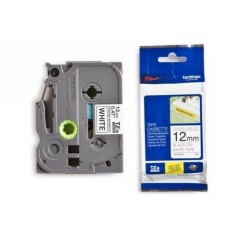 Banda Laminata Adeziva Originala Brother Black on White TZES231 12mm pentru H105/PT-E110/D400/D450/D600/E300/E550/H110/H500/P750