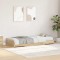 vidaXL Cadru de pat cu depozitare cu sertar Stejar Sonoma 90 x 200 cm 3335231
