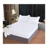 Cumpara ieftin Husa de Pat + 2 Fete de Perna Bumbac Damasc 160x200cm, Alb - CPL356