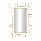 Oglinda decorativa glam Ruslan 80x120 cm cu rama aurie din metal - STOC