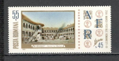 Romania.1969 Ziua marcii postale-Pictura YR.441 foto