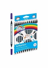 Carioca 12 culori Bimarker Fiorello GR-F816-12 160-2037 2 capete foto