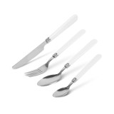 Set tac&acirc;muri cu suport &ndash; alb &ndash; 16 bucăți &ndash; 32,7 x 19,5 x 4,7 cm