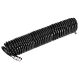 Furtun spiralat pentru aer comprimat din PU, 8 x 12 mm, 15 m, 16 bar