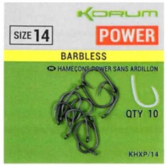 Carlige KORUM Xpert Power Hook Barbless Nr.16, 10buc/pac foto