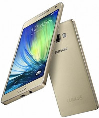 Telefon mobil Samsung Galaxy A7 16GB Gold, Dual Sim, 5.5&amp;quot;, GSM Unlocked International Version foto