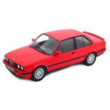 Macheta auto BMW 325i E30 M-Pack 1987 rosu, 1:18 KK Scale