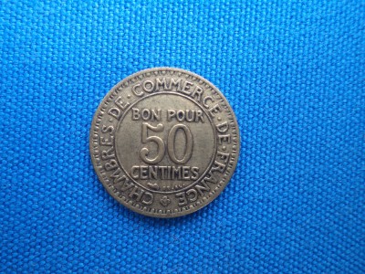 BON POUR 50 CENTIMES 1922 FRANTA foto