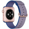 Curea iUni compatibila cu Apple Watch 1/2/3/4/5/6/7, 44mm, Nylon, Woven Strap, Electric Purple