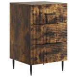 vidaXL Dulap de noapte Stejar fumuriu 43 x 41 x 66,5 cm Lemn prelucrat 894790