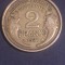 2 francs franci 1931, aUNC (AU55),RARA (T:1.717.000). Discount de 10 % pt achizitii cumulate in valoare de minimum 160 de lei.