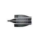 Abtibild bandou lateral compatibil Logan 3 carbon negru 3D (4 bucati) Cod:QITL3-02 Automotive TrustedCars, Oem