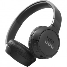 Casti audio on-ear JBL Tune 660NC, Wireless, Active noise cancelling, Bluetooth, Asistent vocal, Negru