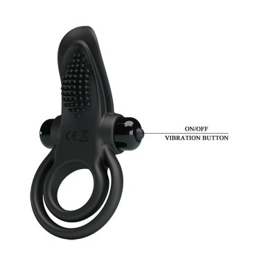 Inel penis Pretty Love Vibrant Penis Ring Black foto