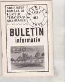 Bnk fil Soc. romana de filatelie tematica si maximafilie - buletin info 1/1993