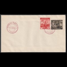 Plic Expozitie Filatelica Oradea 1952 cu LP331
