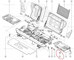 Clips perna Scaun Renault Modus , original 7701059457 pt bancheta spate foto