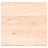 VidaXL Blat masă 40x40x(2-6) cm lemn stejar netratat contur organic