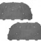 Capitonaj izolatie capota motor Audi A4/S4 (B8), 11.2007-10.2011, fata, Material amortizare zgomot
