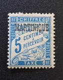Martinica 1927 - Timbru de Taxă &bdquo;MARTINIQUE&rdquo; pe 5c -CLN1