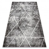 Covor MATEO 8031/644 Modern, geometric, triunghiuri - structural gri, 180x270 cm