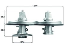 MAHLE TX 141 83 termostat,lichid racire foto