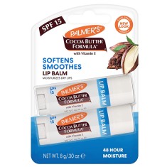 Set 2x Balsam de Buze, Palmer&amp;#039;s, Ingrijire si Catifelare Buze, cu Unt de Cacao, SPF 15, 2x 0.4gr