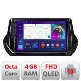 Navigatie Peugeot 2008 2020- Android radio gps internet quad core 4+64 carplay android auto Kit-209-2020+EDT-E309v3 CarStore Technology
