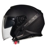 Cumpara ieftin Casca open face pentru scuter - motocicleta MT Thunder III SV Jet A1 negru mat (ochelari soare integrati) &ndash; tip MT-V-19 XS (53/54cm)