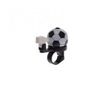Sonerie bicicleta din-din forma de minge, culoare alb/negru Cod:AWR1608
