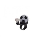 Sonerie bicicleta din-din forma de minge, culoare alb/negru Cod:AWR1608